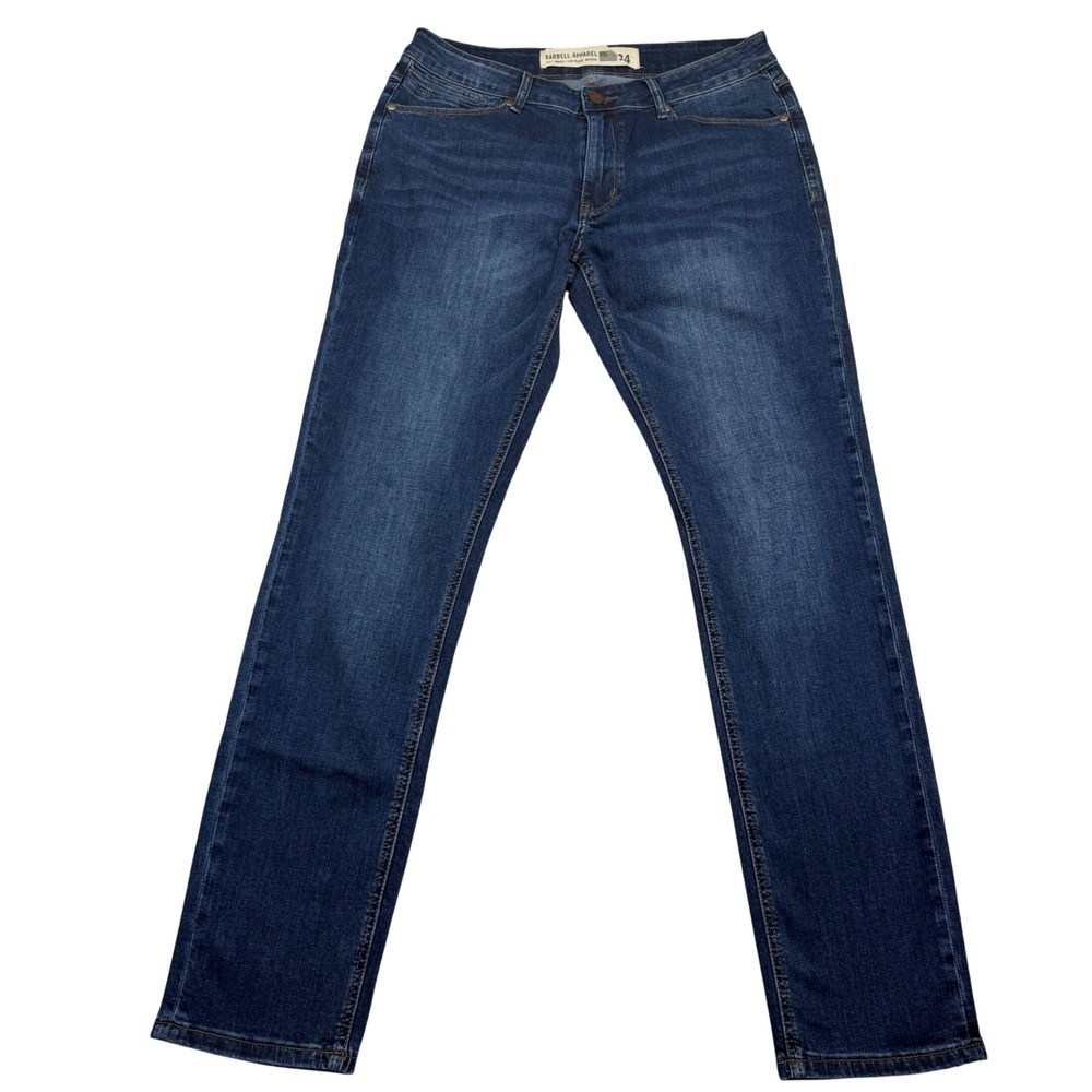 NEW Barbell Apparel Jeans Mens 34x32 Straight Athletic Fit MSRP $149 NWT
